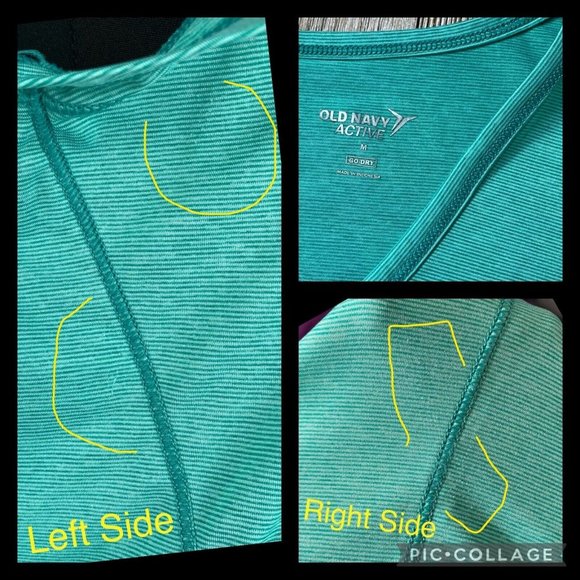 Old Navy Active Go Dry M Micro Striped Heather Activewear T-Shirt Tee - Picture 12 of 12